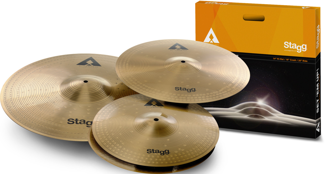 Stagg AxK Cymbal Set (hi hat crash & ride)